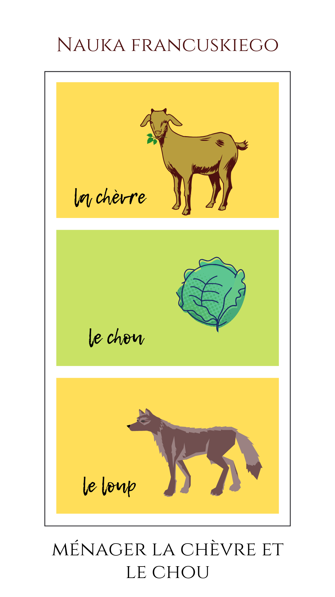 Dlaczego Francuzi mówią: ménager la chèvre et le chou